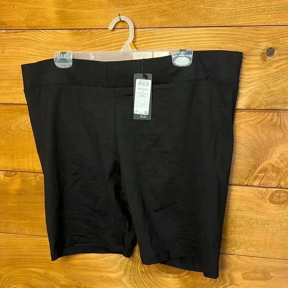 Vero moda long cycle shorts comfy curve‎ womens 3X black biker Athletic riding